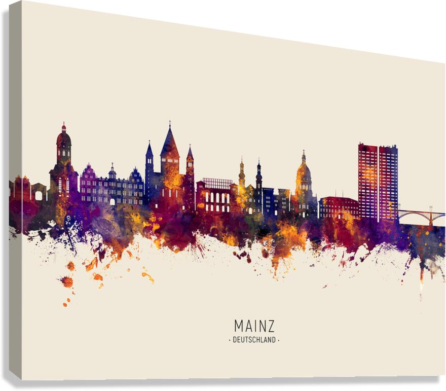 Mainz Germany Skyline Canvas Print