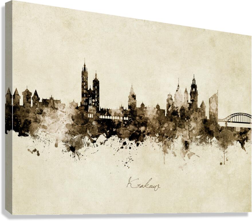 Krakow Poland Skyline Canvas Print