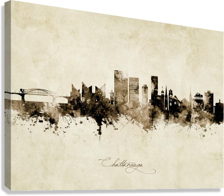 Chattanooga Tennessee Skyline Canvas Print