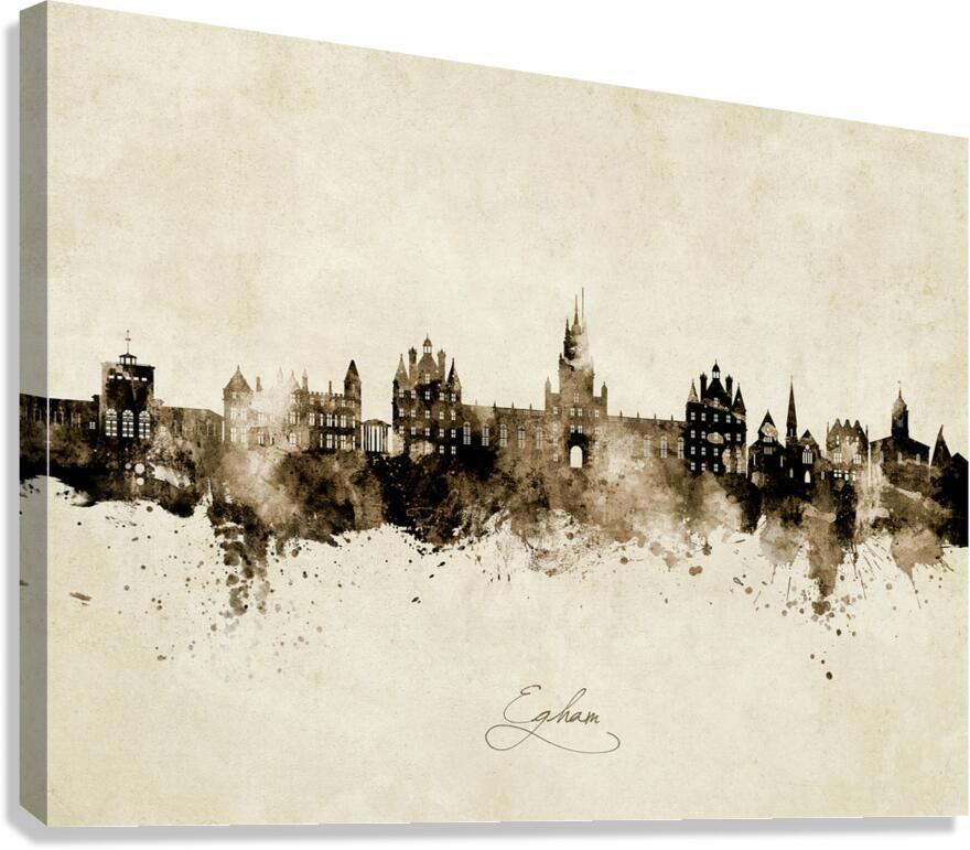 Egham England Skyline Canvas Print