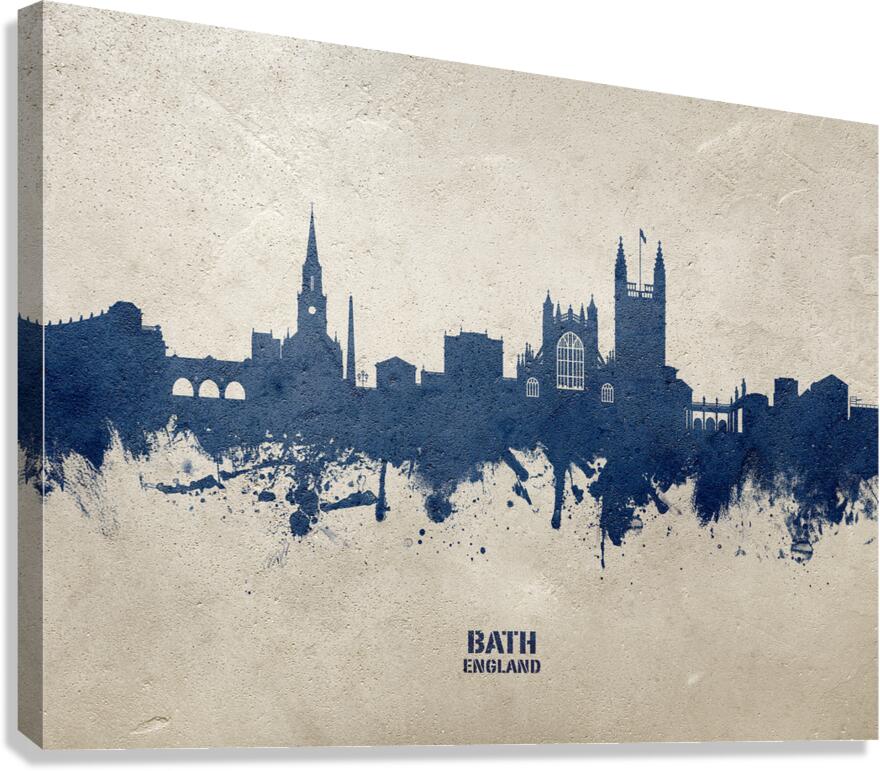 Bath England Skyline Cityscape Canvas Print