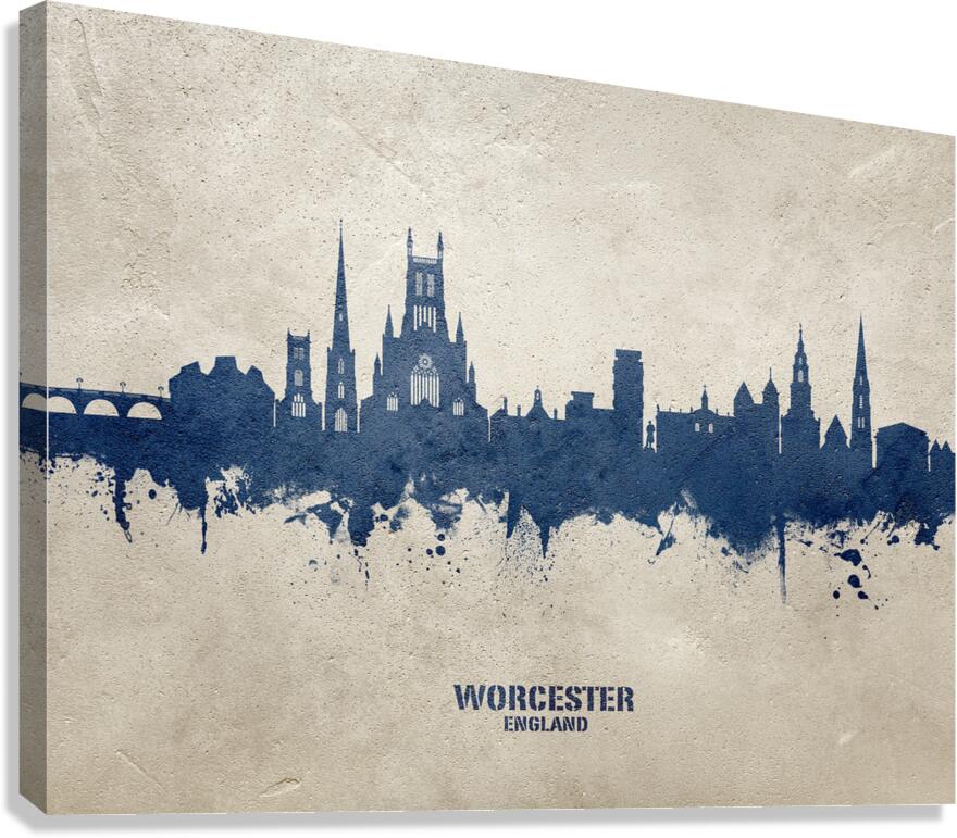 Worcester England Skyline Canvas Print