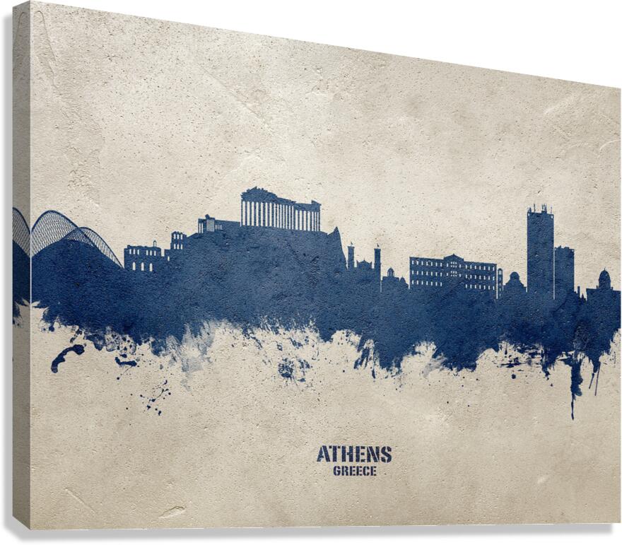 Athens Greece Skyline Canvas Print