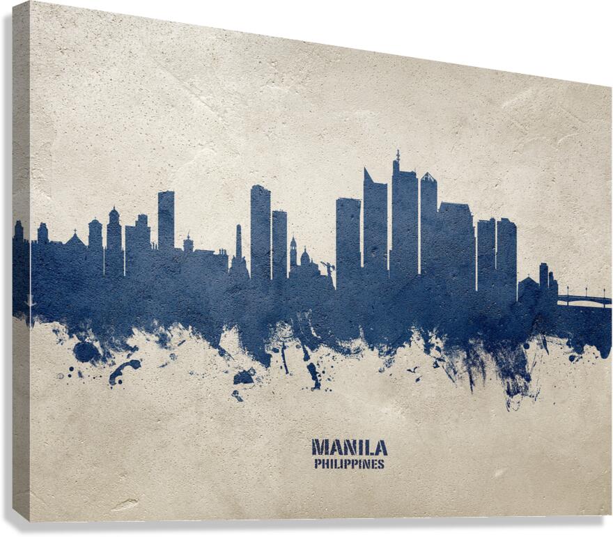 Manila Philippines Skyline Canvas Print