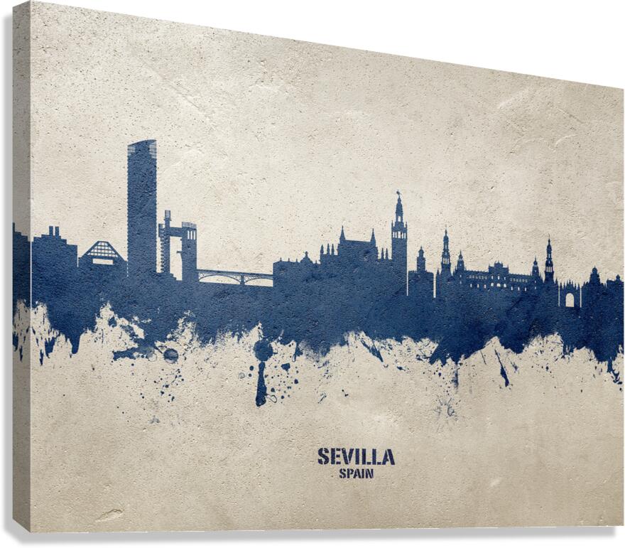 Sevilla Spain Skyline Canvas Print
