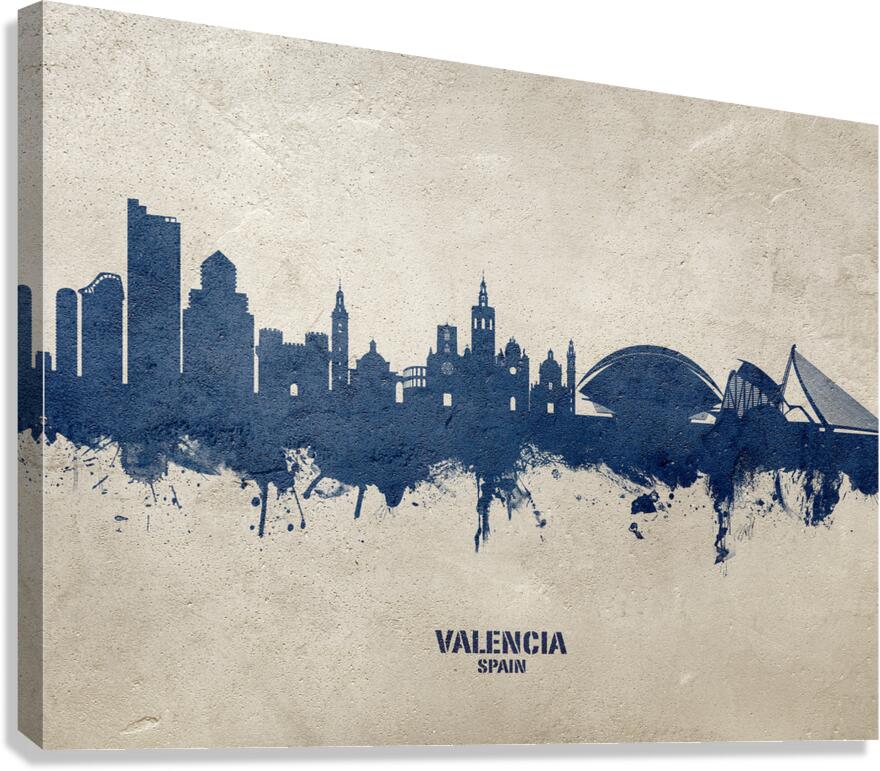 Valencia Spain Skyline Canvas Print