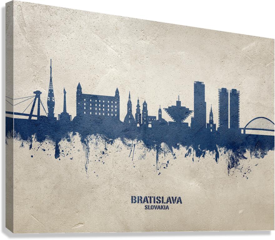 Bratislava Slovakia Skyline Canvas Print