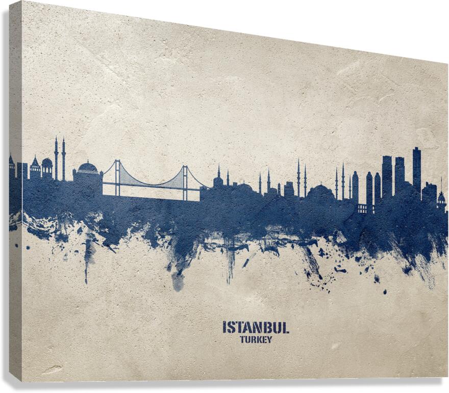 Istanbul Turkey Skyline Canvas Print