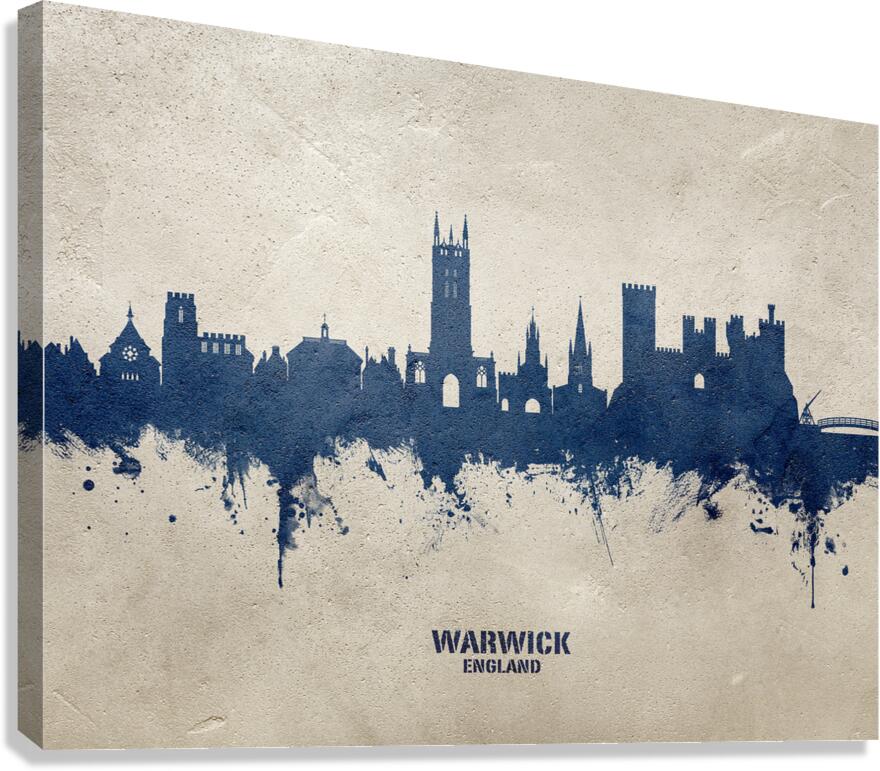 Warwick England Skyline Canvas Print