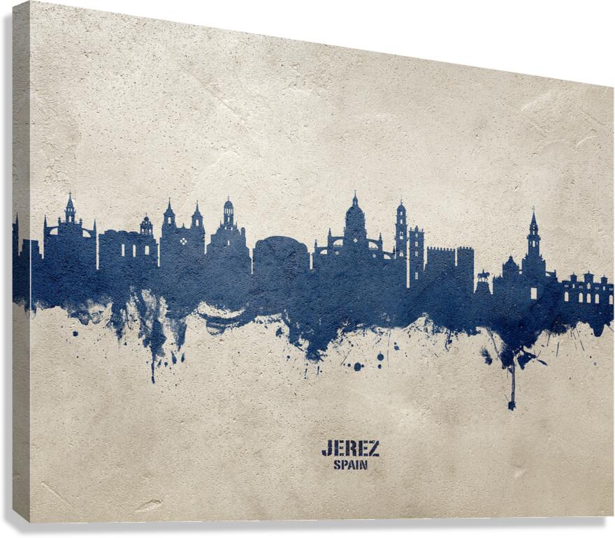 Jerez Spain Skyline Canvas Print