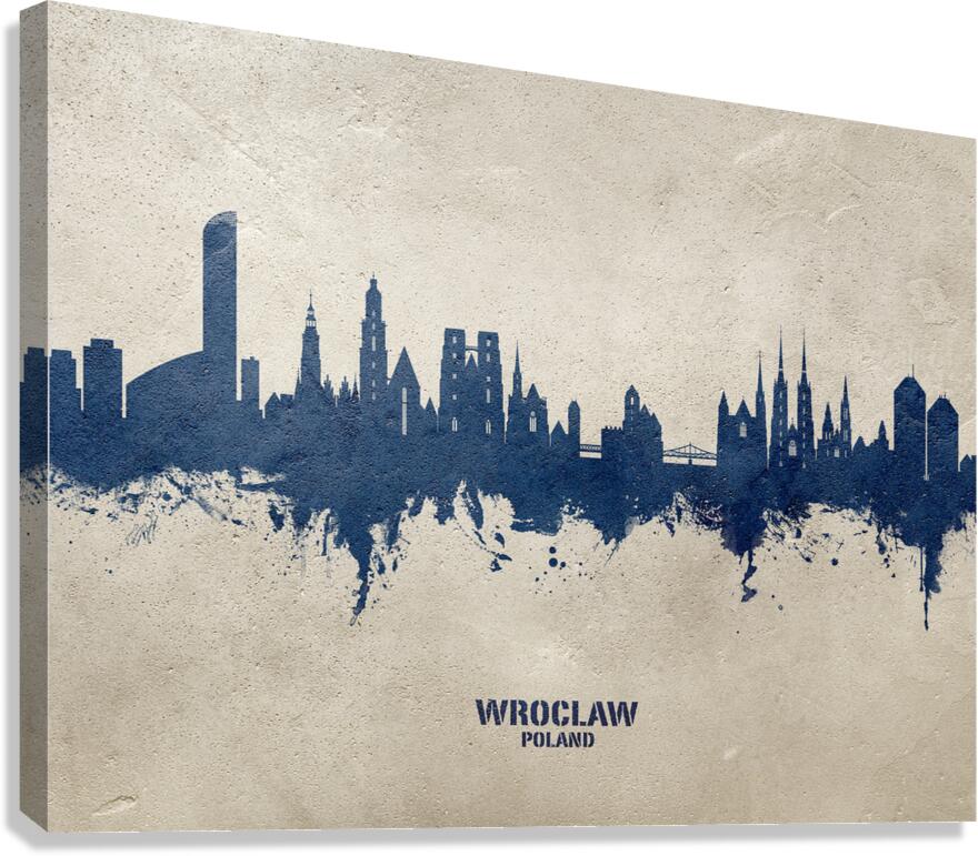 Wroclaw Poland Skyline Canvas Print