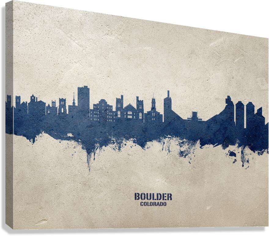 Boulder Colorado Skyline Canvas Print