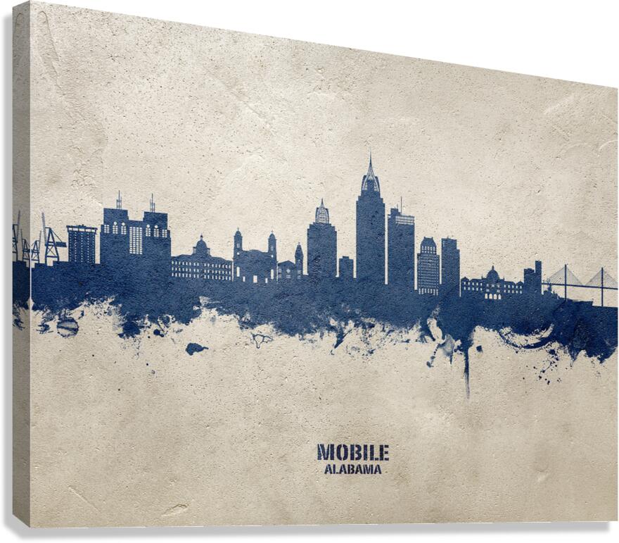 Mobile Alabama Skyline Canvas Print