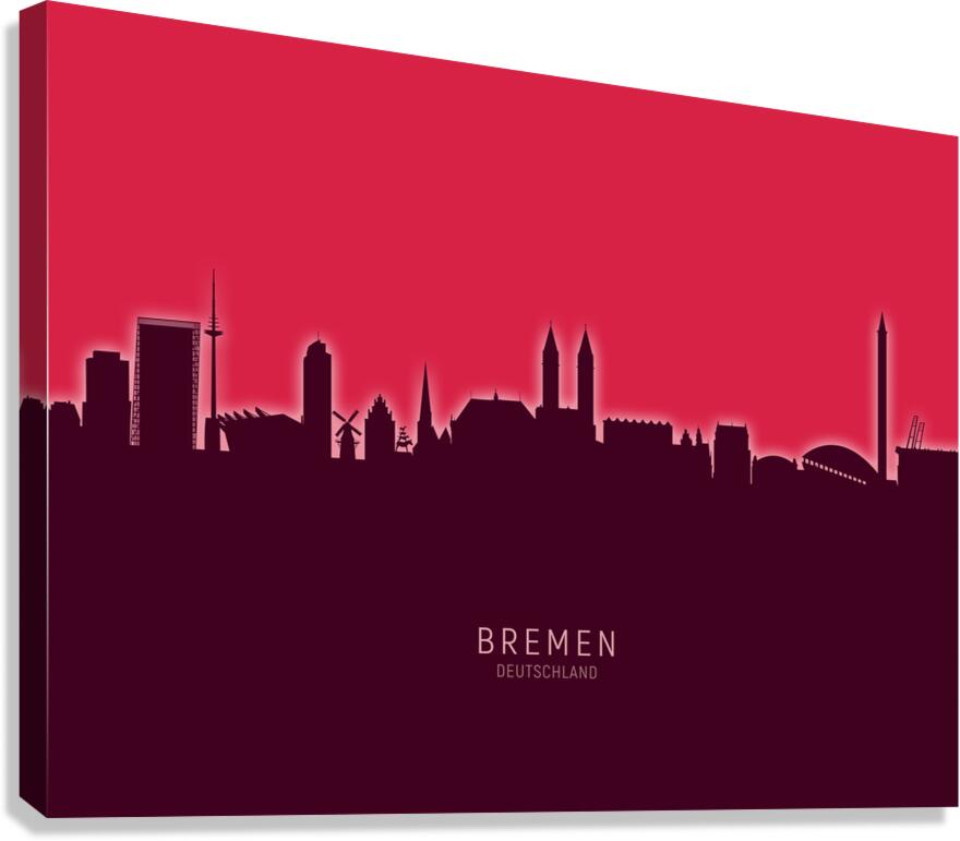 Bremen Germany Skyline Canvas Print