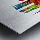 Madrid Spain Skyline Metal print