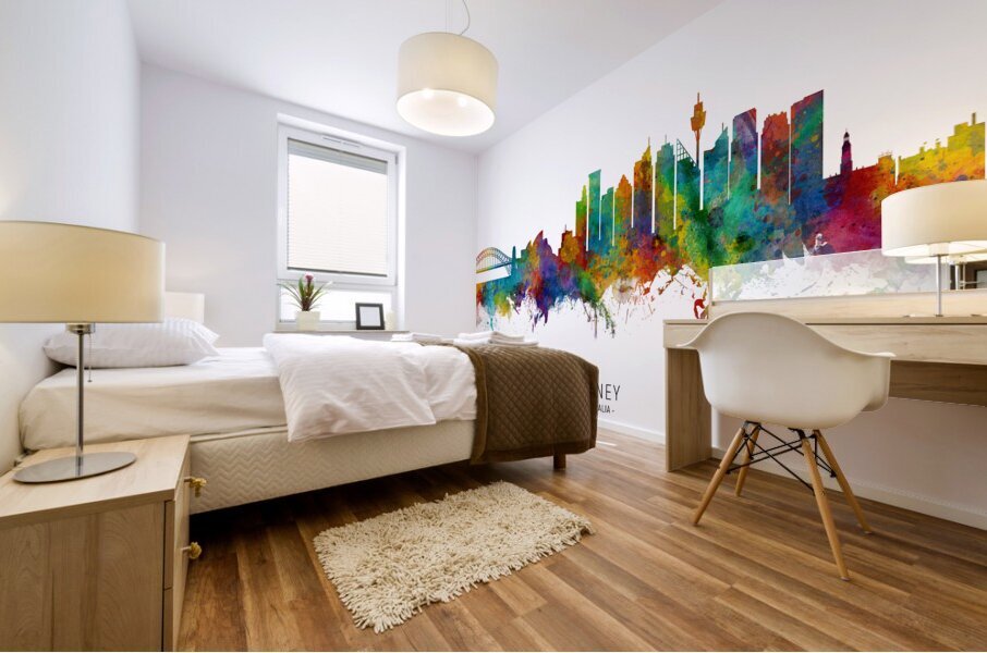 Sydney Australia Skyline Mural print