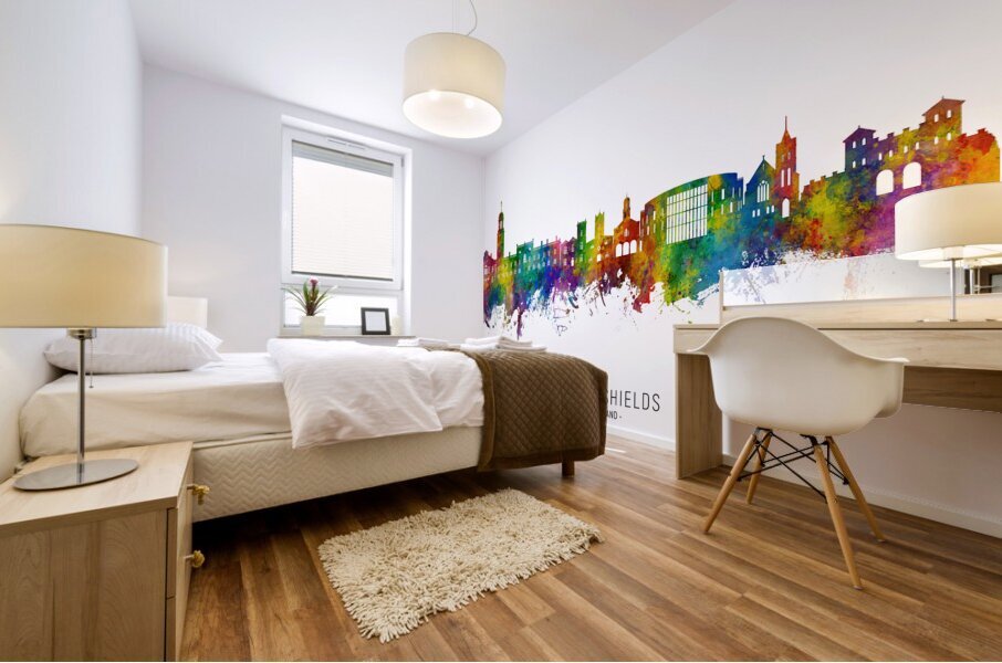 South Shields England Skyline Mural print