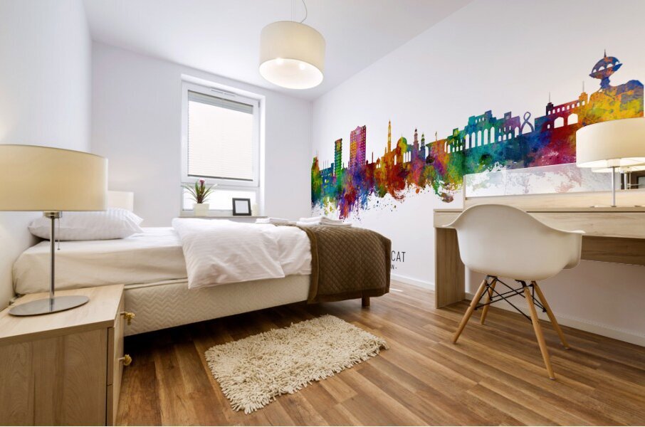 Muscat Oman Skyline Mural print