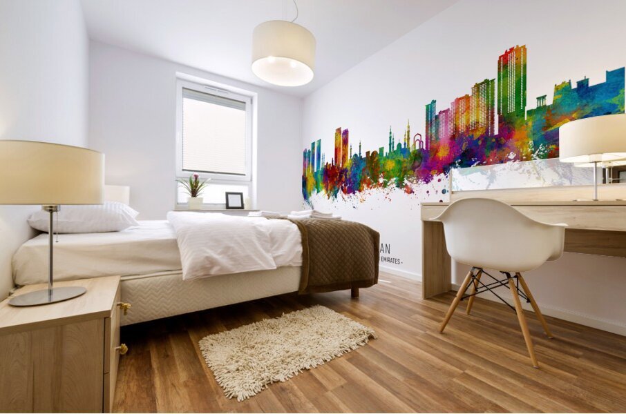 Ajman Skyline Mural print