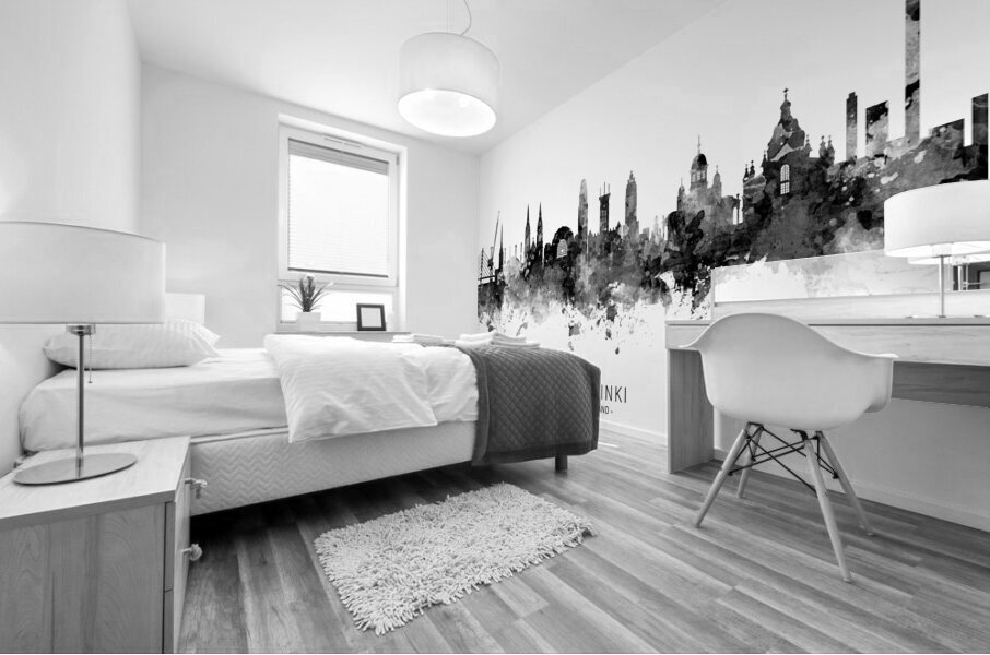 Helsinki Finland Skyline Mural print