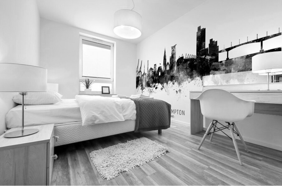 Southampton England Skyline Mural print