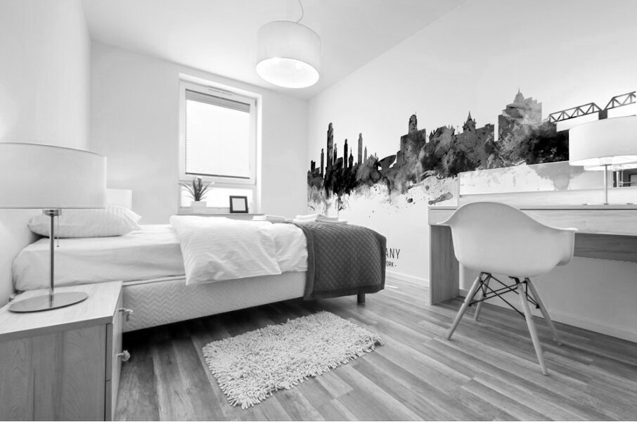 Albany New York Skyline Mural print