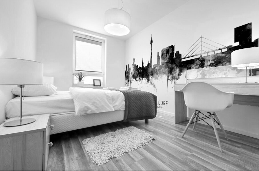 Dusseldorf Germany Skyline Mural print