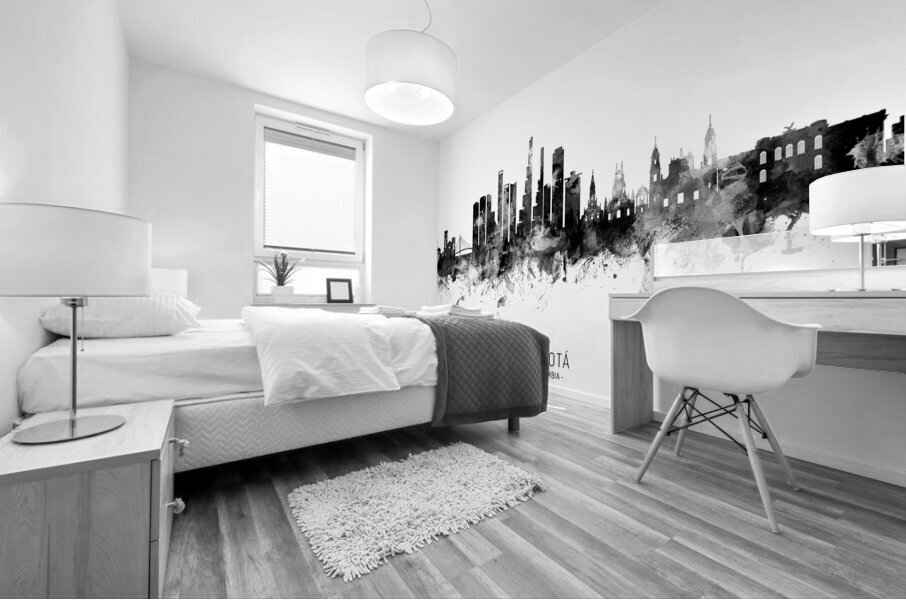 Bogota Colombia Skyline Mural print