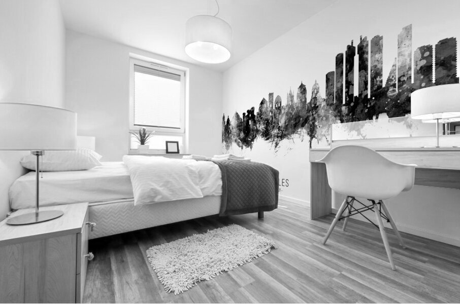 Naples Italy Skyline Mural print