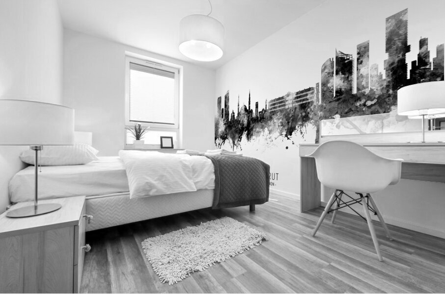 Beirut Lebanon Skyline Mural print