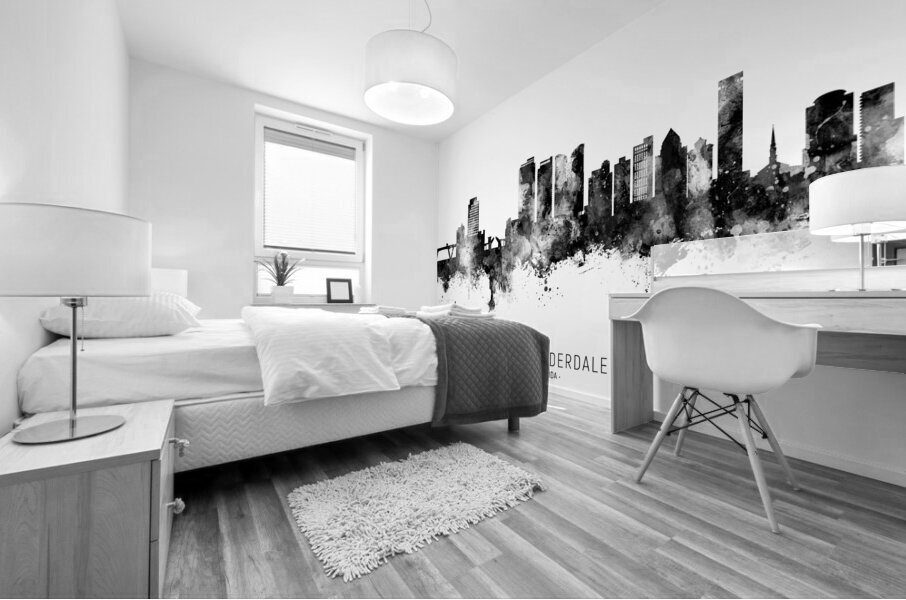 Fort Lauderdale Florida Skyline Mural print