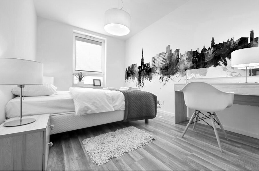 Solihull England Skyline Mural print