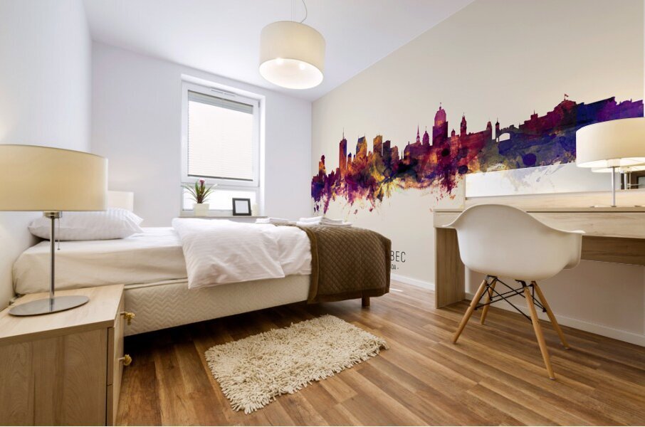 Quebec Canada Skyline Mural print