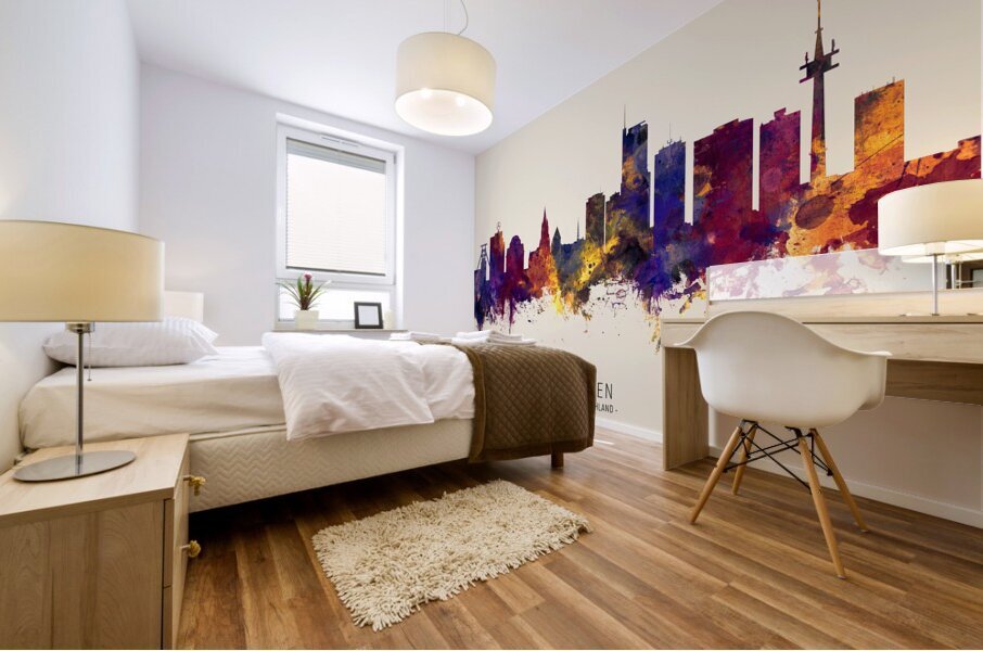 Essen Germany Skyline Mural print
