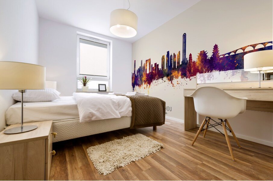 Suzhou China Skyline Mural print