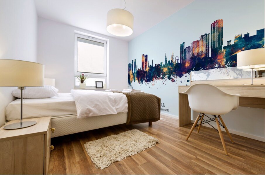 Ajman Skyline Mural print