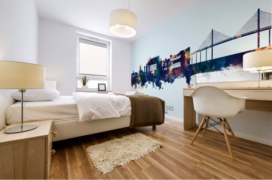 Dartford England Skyline Mural print