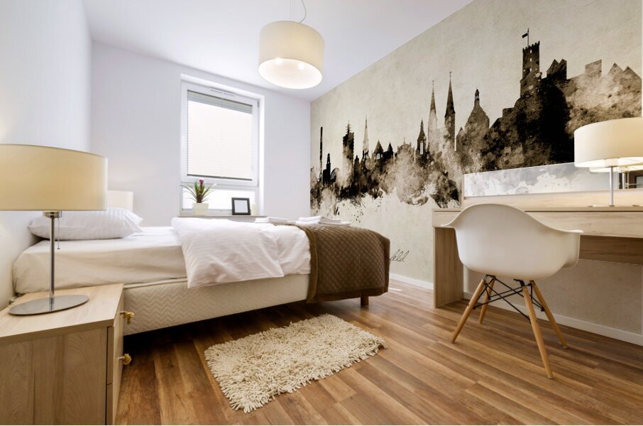 Bielefeld Germany Skyline Mural print