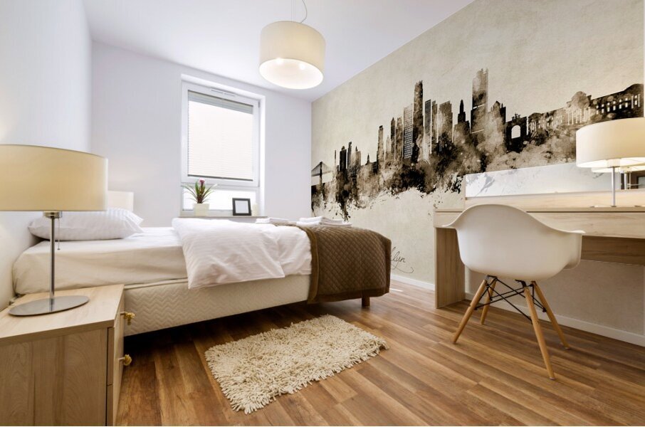 Brooklyn New York Skyline Mural print