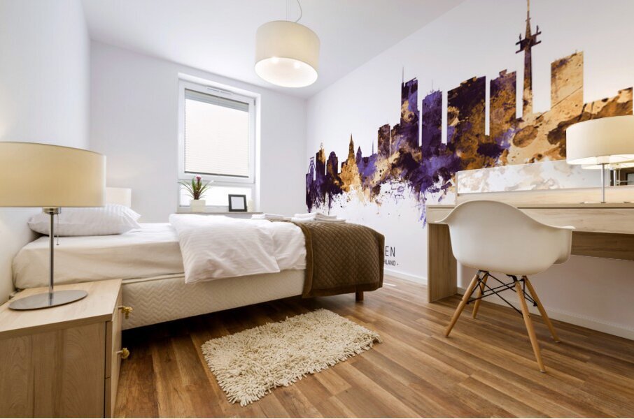 Essen Germany Skyline Mural print