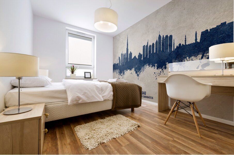 Dubai Skyline Mural print