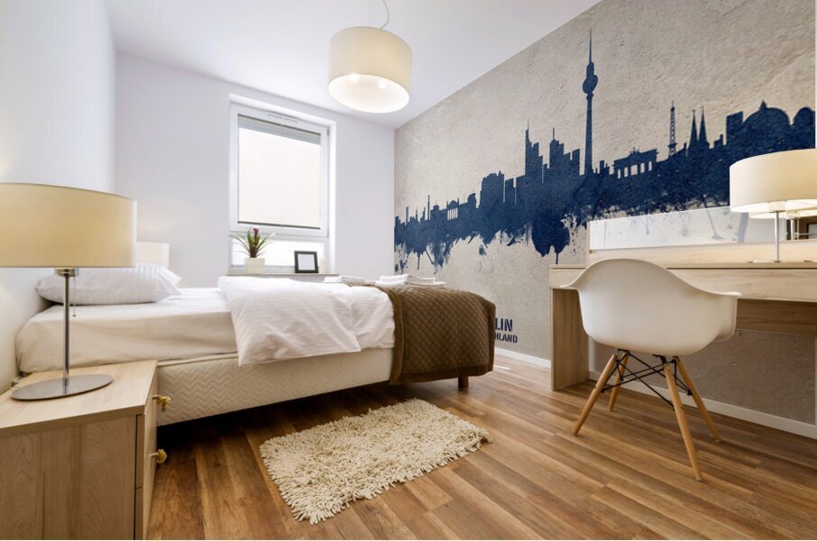 Berlin Germany Skyline Mural print
