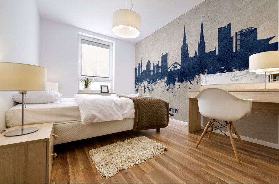 Coventry England Skyline Mural print