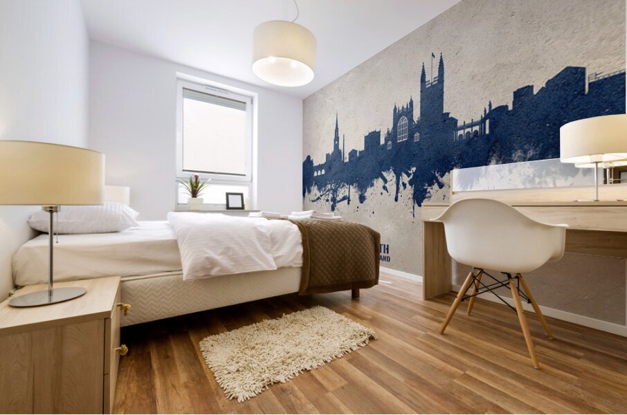 Bath England Skyline Cityscape Mural print