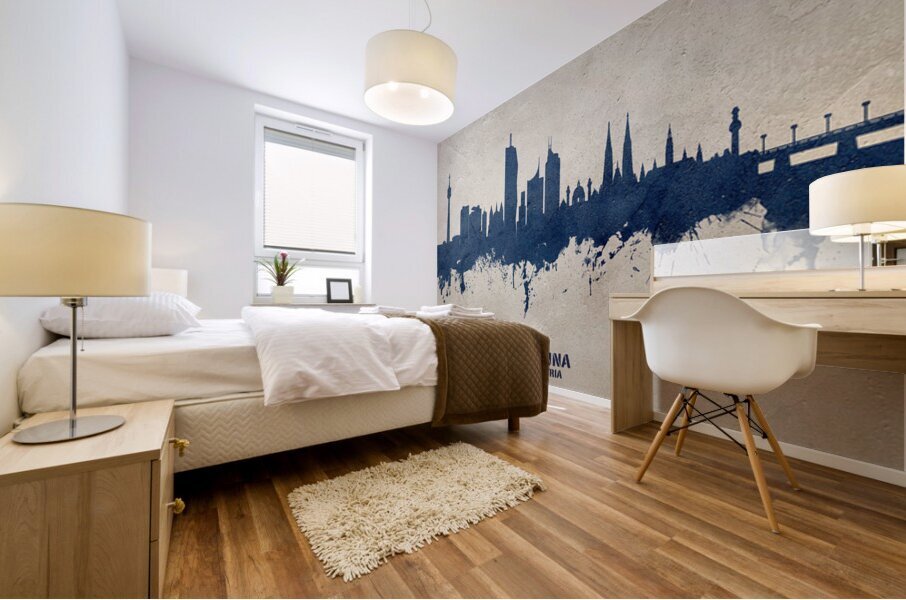 Vienna Austria Skyline Mural print