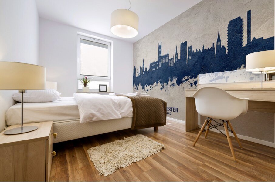 Gloucester England Skyline Mural print