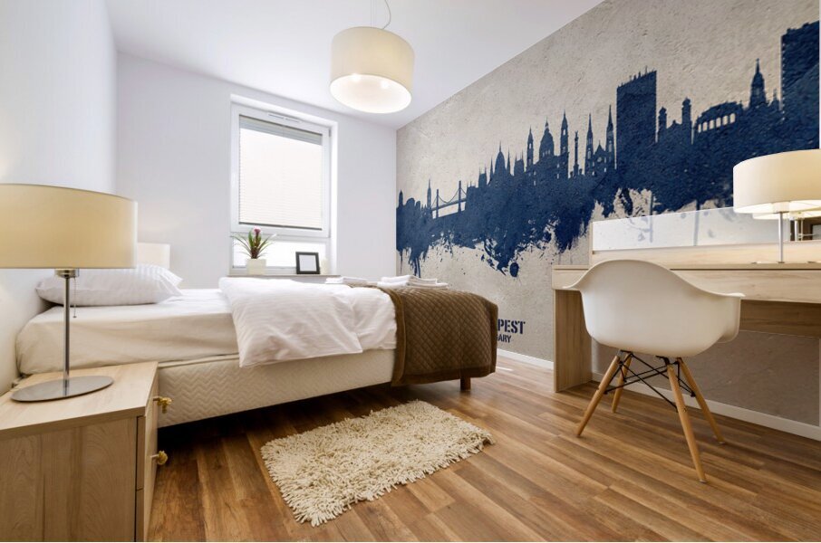 Budapest Hungary Skyline Mural print