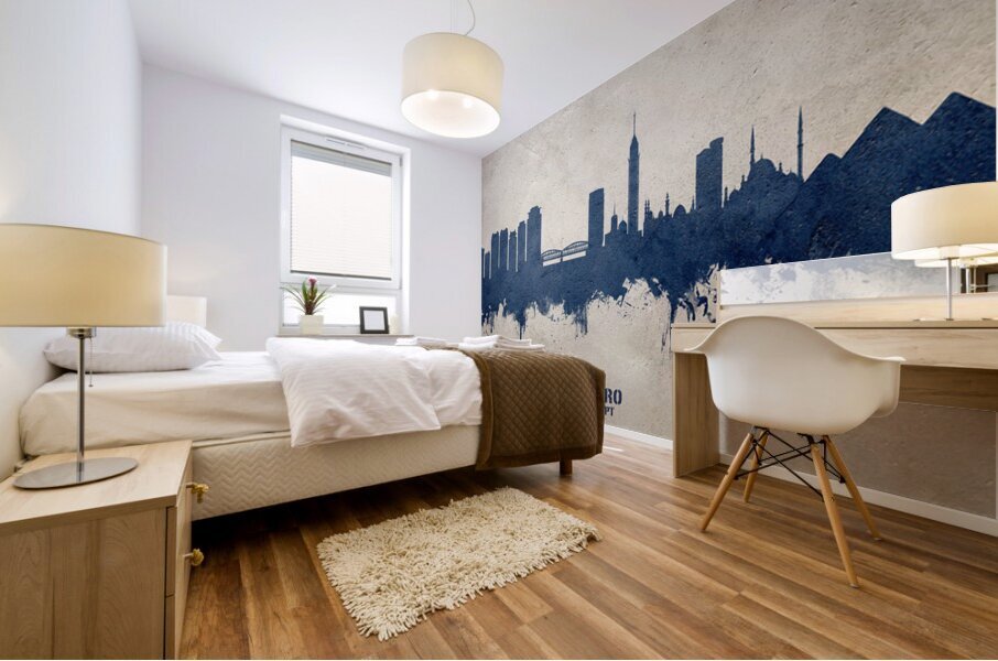 Cairo Egypt Skyline Mural print