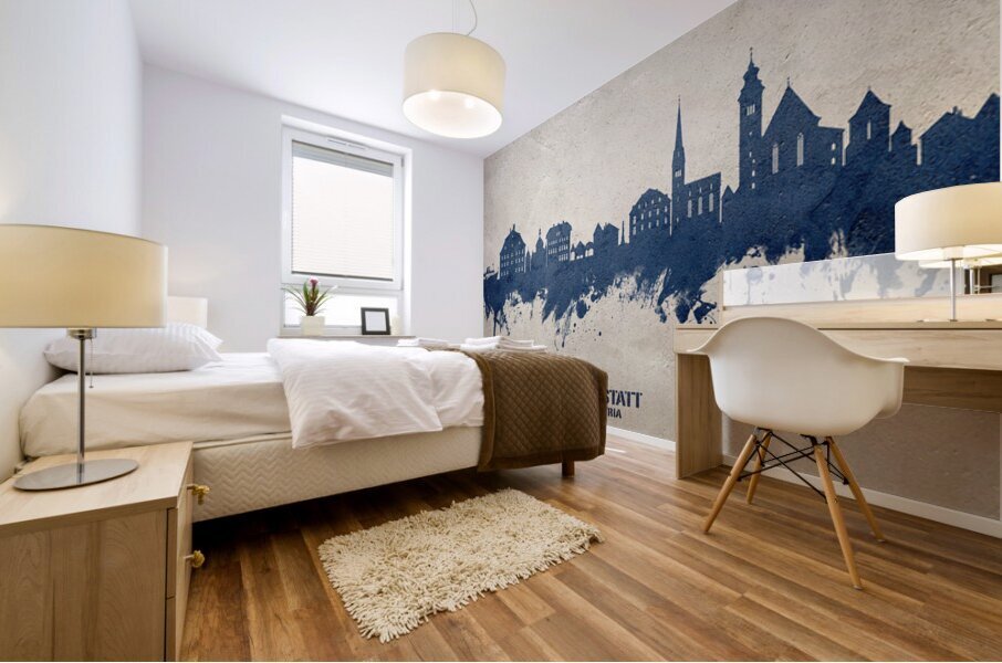 Hallstatt Austria Skyline Mural print