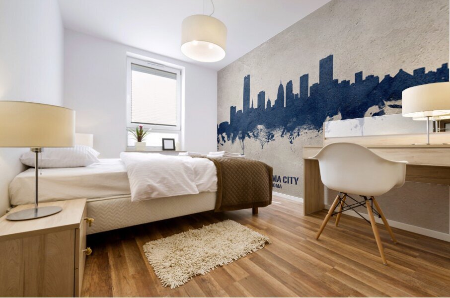 Oklahoma City Skyline Mural print